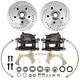 11 Front Disc Brake Conversion Kit, Drilled, Fits Mustang Ii, 5x4.75 Gm Pattern