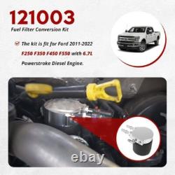 121003 Fuel Filter Conversion Kit Fits 2011-2022 Ford 6.7L Powerstroke Diesel