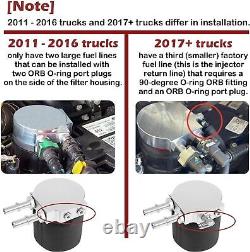 121003 Fuel Filter Conversion Kit Fits 2011-2022 Ford F250-F550 6.7L Powerstroke