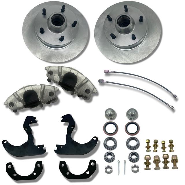 1958-1964 Chevy Impala Front Disc Conversion Kit Fits 13 Wheels Plain