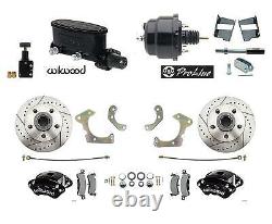 1958-68 Fullsize Chevy Front Rear Wilwood Disc Brake Kit Booster Conversion Kit