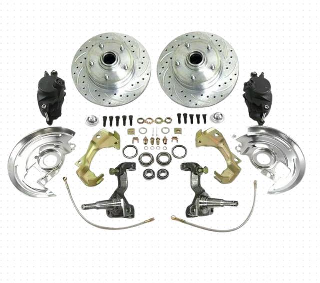 1968 1972 Chevelle Front Disc Brake Conversion Kit Stock Height Ss Braided Hoses