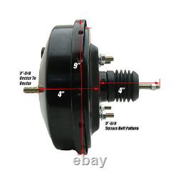 1974-86 Fits Jeep CJ7 CJ5 9 Black Wilwood Power Brake Booster Conversion Kit