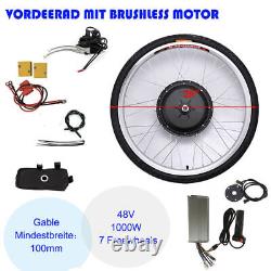 1Kw 28 inch 48V Electric Bike Conversion Kit Motor E-bike Fits Rear/Front Motor