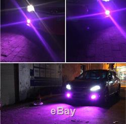 2Pcs 881 889 3030 15SMD LED Fog Light Conversion Kit Super Bright Pink Purple US