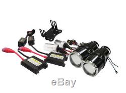 2.5 Bullet Projector Lens Fog Light Lamps + 10000K HID Kit Combo Deal with Wire