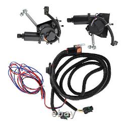 2 PCS Electric Headlight Machinery Conversion Kit Fit For Ford Mercury 1967-70