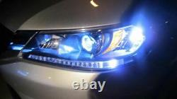 2x Dual 6000K 8000K White Ice Blue H7 LED Headlight High Low Beam Conversion Kit