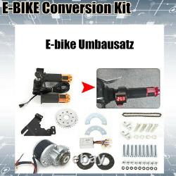 36V350W Electric Bike E-Bike Conversion Kit Brush Motor Fit Left Chain Drive Set