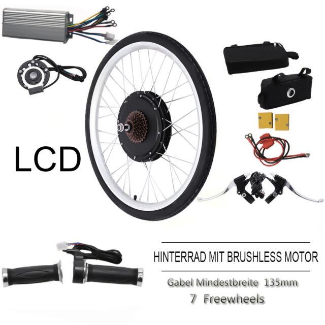 48v 1000w 26 Electric Bicycle Conversion Kit Fit Rear Wheel E Bike Motor Hub