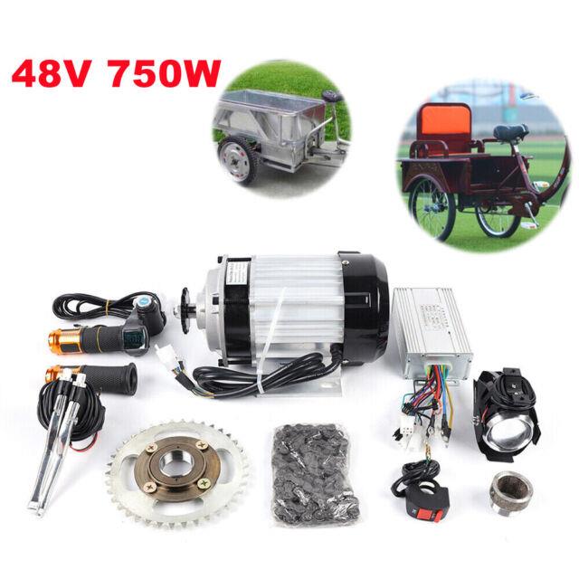 48v 750w Electric Brushless Geared Motor Diy Set Fit For E-bike Tricycle Bicycle