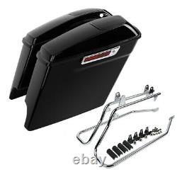 5 Stretched Saddlebag With Speaker Conversion Kit Fit For Harley Softail 84-17 16