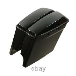 5 Stretched Saddlebags with Black Conversion Kit Fits For Harley Softail 84-17