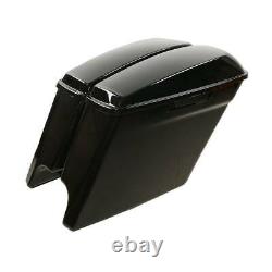 5 Stretched Saddlebags with Black Conversion Kit Fits For Harley Softail 84-17