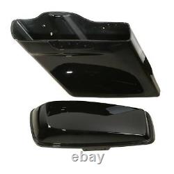 5 Stretched Saddlebags with Black Conversion Kit Fits For Harley Softail 84-17