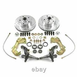 62-67 Chevy II Nova Stock Height Front Disc Brake Conversion Kit Fit Wilwood D52