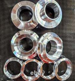 6pt Aluminum Center Hex Cap Narrow Conversion Kit Fits BBS RS Style 5