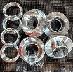 6pt Aluminum Center Hex Cap Ultra Narrow Conversion Kit Fits BBS RS Style 5