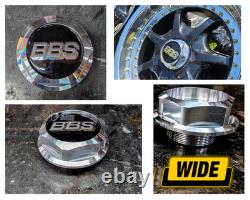 6pt Aluminum Center Hex Cap Wide Conversion Kit Fits BBS RS Style 5