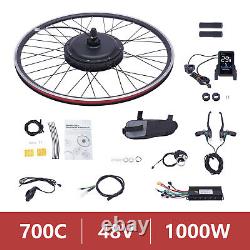 700C Ebike LCD Rear Wheel Conversion Electric Bike Kit fits for 28-29 inch 1000W