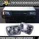 7x6 H4 H6054 Square Diamond Crystal Projector Headlights Fits 86-95 Toyota Mr2