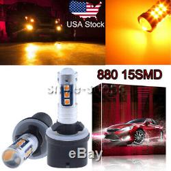 880 899 3030 15SMD LED Fog Lamp Bulb Conversion Kit Super Bright 3000K Yellow US