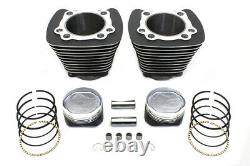 883cc to 1200cc Cylinder and Piston Conversion Kit Black fits Harley-Davidson