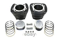 883cc to 1200cc Cylinder and Piston Conversion Kit Black fits Harley-Davidson