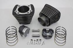 883cc to 1200cc Cylinder and Piston Conversion Kit Black fits Harley Davidson