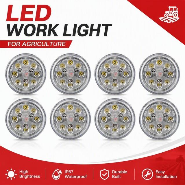 8x Led Conversion Kit Fits Deere Tractors 2510 2520 4000 4020 4010 Re285628