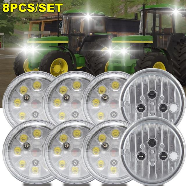 8x Led Conversion Kit Fits John Deere Tractors 2510 2520 4000 4020 4010 Re285628
