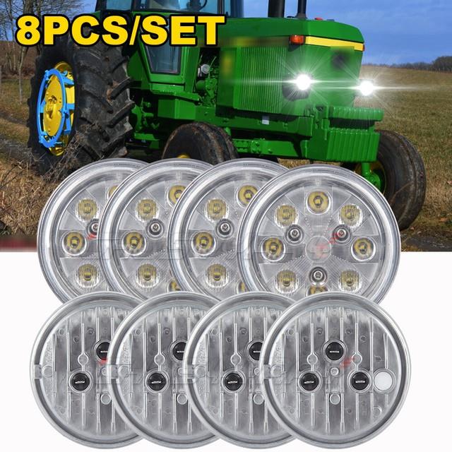 8x Led Conversion Kit Fits John Deere Tractors 2510 2520 4000 4020 4010 Re285628