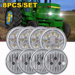 8X LED Conversion Kit Fits John Deere Tractors 2510 2520 4000 4020 4010 RE285628