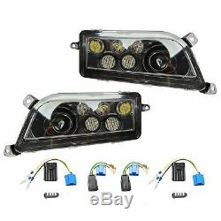 A Pair Led Headlight Conversion Kit Fit 2016-2018 Polaris General 1000 Xp