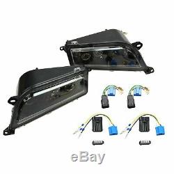 A Pair Led Headlight Conversion Kit Fit 2016-2018 Polaris General 1000 Xp