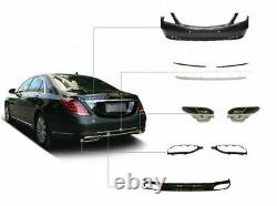 Aftermarket Body Kit Maybach Style Fit Benz 18-20 S-Class W222 560 Conversion