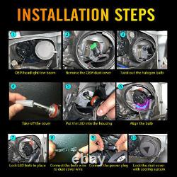 Best Brightness H11 LED Headlight Low Beam Custom Fit for Toyota 4Runner 2020 2X