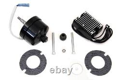 Black 12 Volt Alternator Generator Conversion Kit fits Harley-Davidson