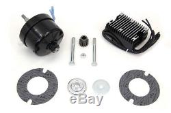 Black 12 Volt Alternator Generator Conversion Kit fits Harley-Davidson