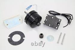 Black 12 Volt Alternator Generator Conversion Kit fits Harley-Davidson