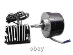 Black 17 Amp 12 Volt Alternator Generator Conversion Kit fits Harley-Davidson