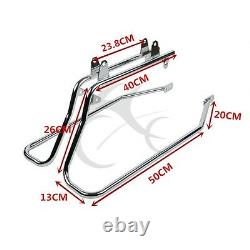 Black Hard Saddlebags Conversion Kit Fit For Harley Softail Heritage 1984-2017