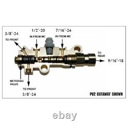 Brake Booster Conversion Kit, 1 In Bore, SS, fits 1955-57 Chevy Fullsize