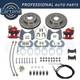 Brand New Rear-end Disc Brake Conversion Kit Red Fits Universal For Ford 9 Inch