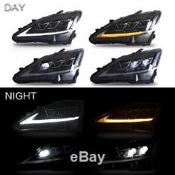 CLEAR FULL LED Projector Headlights one set fit for Lexus 2008-2014 IS F