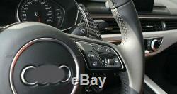 Carbon Fiber Steering Wheel Paddle Shifter Conversion Kit For Audi A4 A5 TT Q7