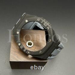 Casioak Conversion Kit Carbon Fiber Case Gray Rubber Strap Fits For G-Shock US