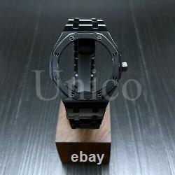 Casioak Gen4 Conversion Kit Metal Bezel Steel Bracelet Fits G-Shock GA2100 BLK