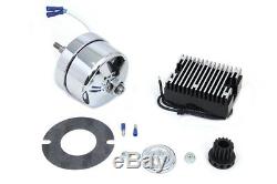 Chrome 12 Volt Alternator Generator Conversion Kit fits Harley Davidson, V-Twi