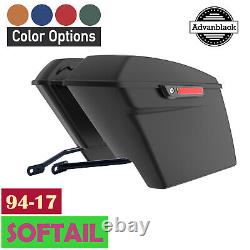 Color Match Stretched Saddlebag Conversion Kit Latch Hardware Fits Softail 94-17